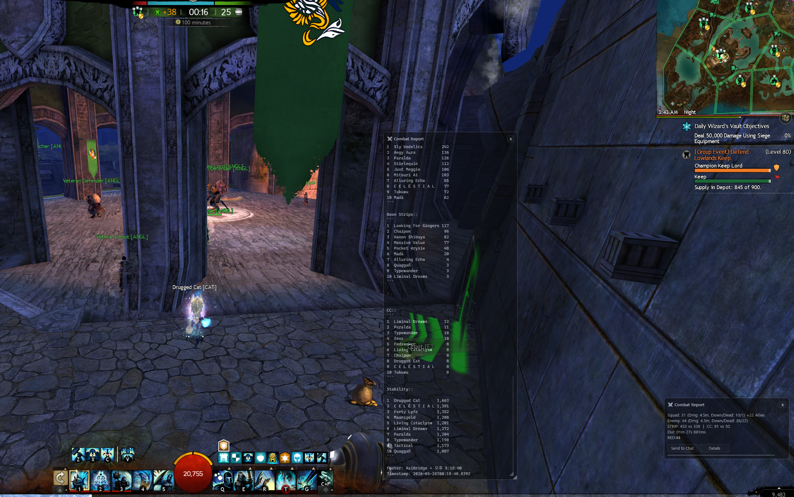 CatBridge WvW combat report overlay